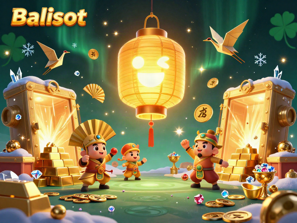 Experience Balislot's thrilling gaming adventure with vibrant symbols and dynamic characters in a rich casino setting.