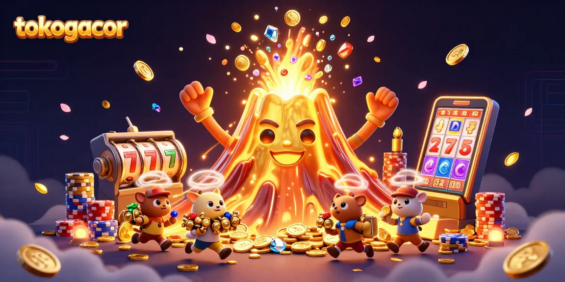 Slot online tokogacor dipenuhi karakter beruang imut yang melarikan diri dengan harta karun, dikelilingi oleh koin emas.