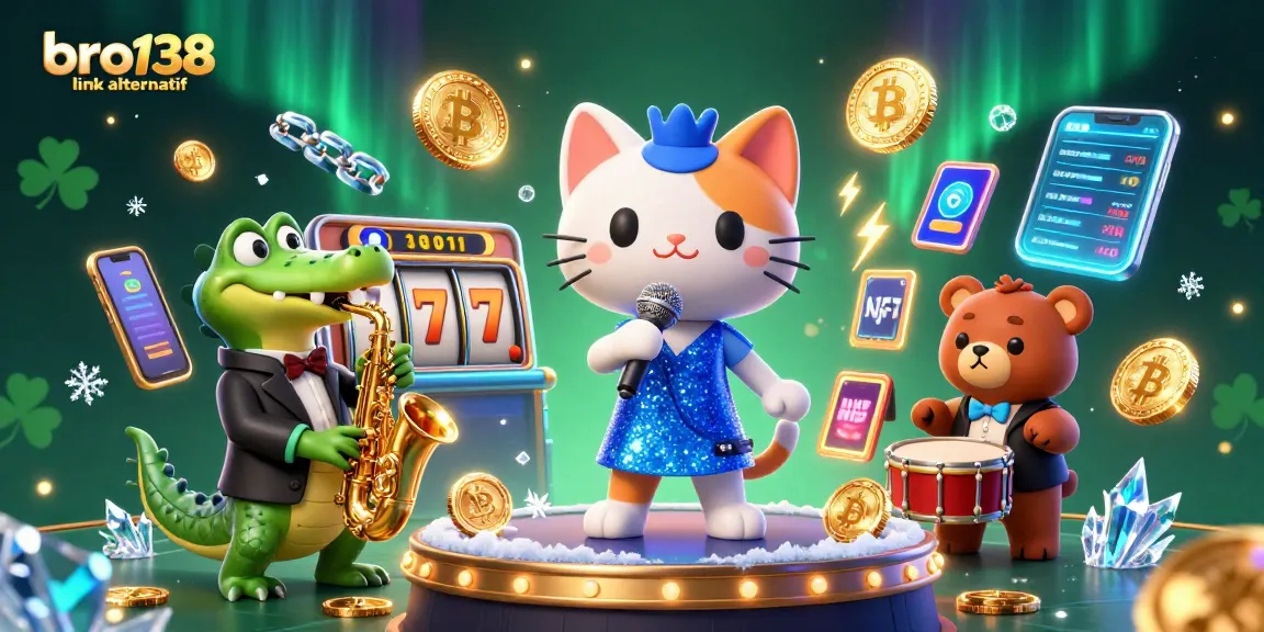 Experience thrilling gameplay at bro138 link alternatif with animated casino characters in a vibrant scene.