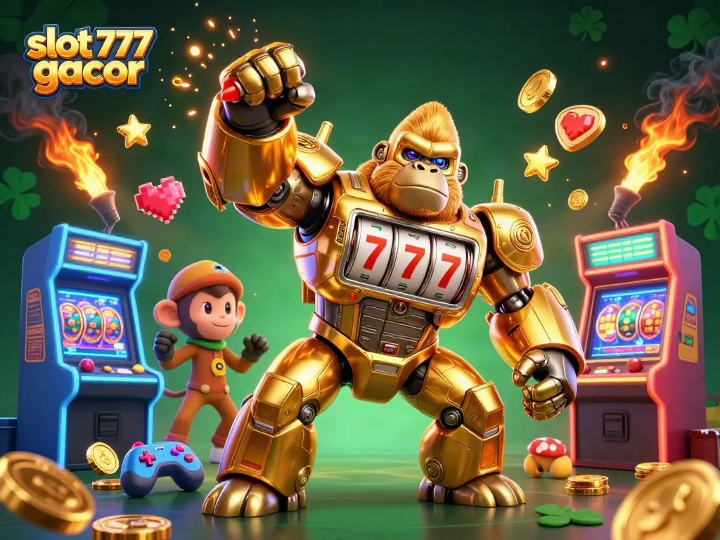 Menangkan slot 777 gacor dengan heran menggunakan mesin slot futuristik yang penuh dengan koin emas.