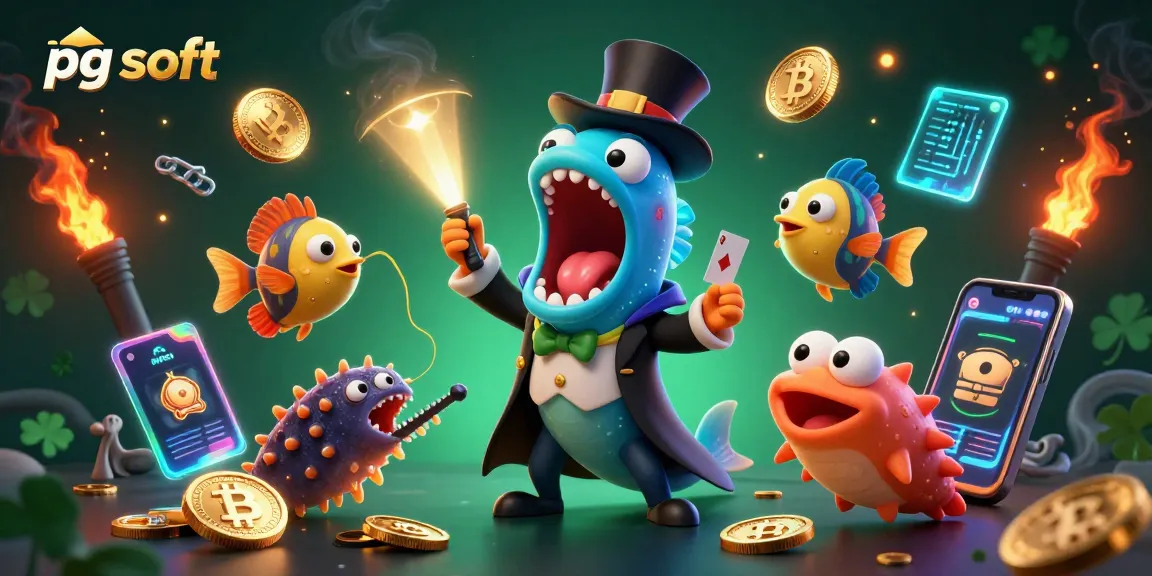 Win big with pg soft featuring an eel magician and anglerfish spotlighting a magical slot adventure.