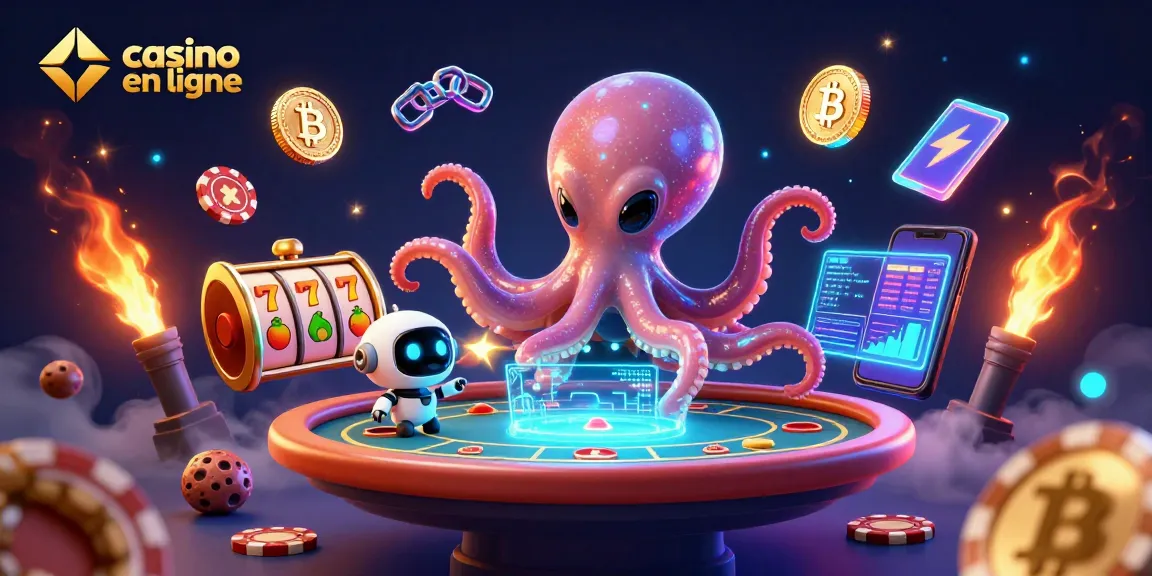Jouer au casino en ligne avec cet octopus alien à la table de poker holographique