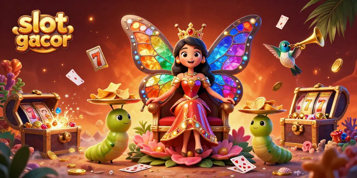 Experience slot gacor fun with 3D vibrant characters and dynamic casino elements in a lively scene.