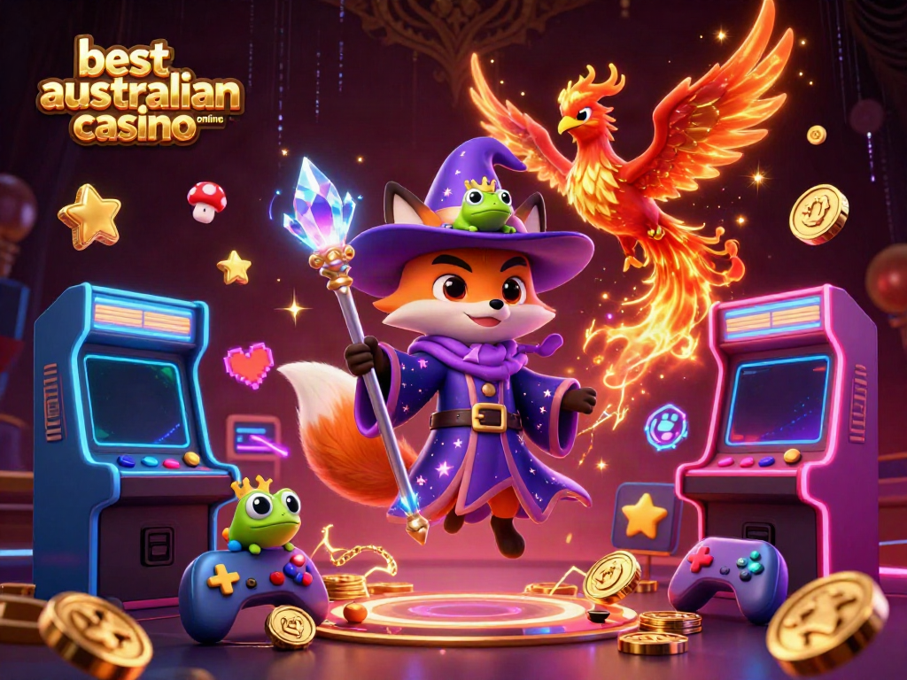 Experience high-stakes gaming at the best australian online casino with enchanting characters and vibrant elements.