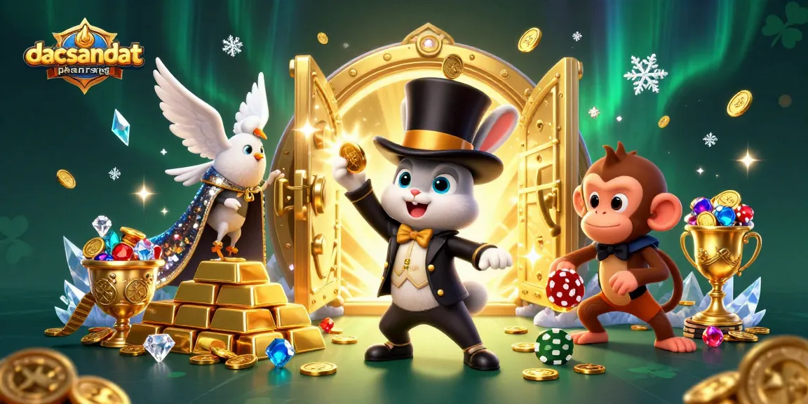 Engage with dacsandatphanrang’s thrilling casino adventure, featuring a whimsical magician, a stylish dove, and a cheeky monkey!
