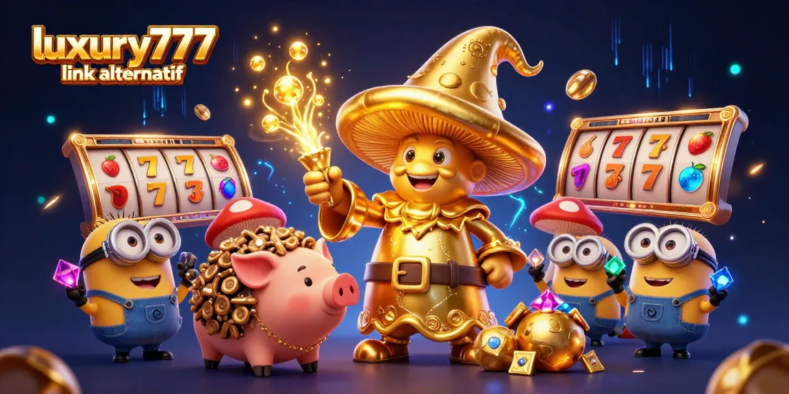 Engage with luxury777 link alternatif in a vibrant 3D casino world, filled with golden treasures and dynamic slot elements.