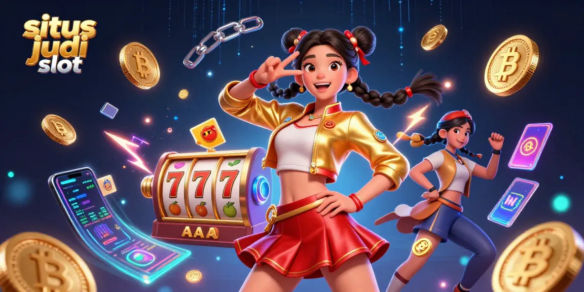 Engage with the best situs judi slot experience featuring vibrant, energetic gaming visuals.