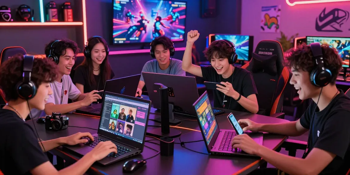 BATIK88 momen bermain game dengan perangkat berwarna cerah dan suasana yang menyenangkan di platform gaming online.