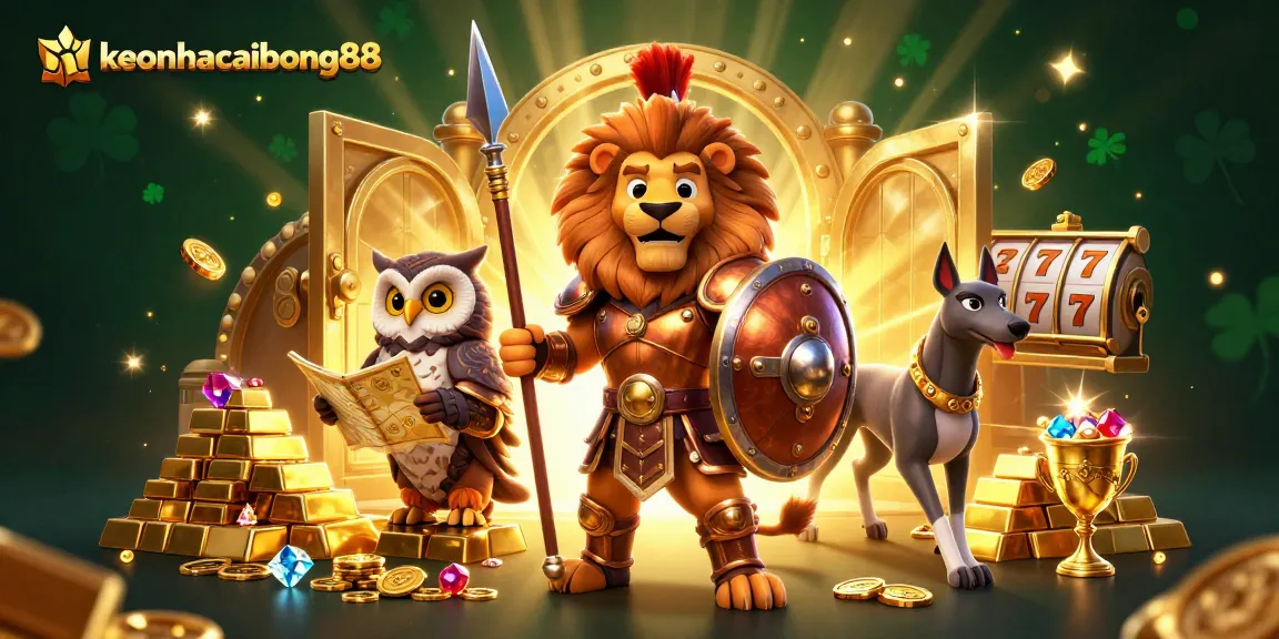 Engage with keonhacaibong88 through thrilling slots, golden treasures, and strategic gameplay featuring vibrant gaming elements.
