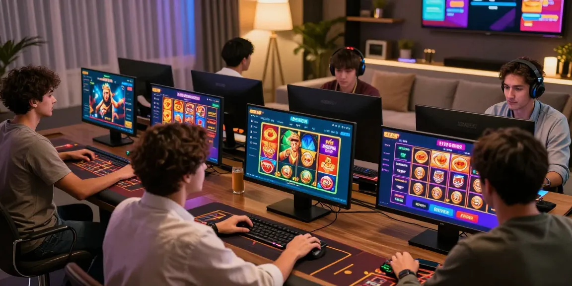 Engaged players exploring gambling options at https://shbet.cruises/ showcasing vibrant digital games in a stylish environment.